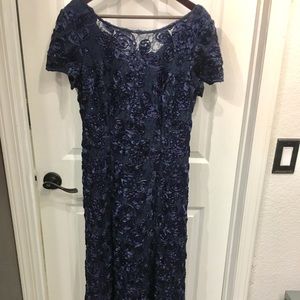 Dress embellished Navy blue